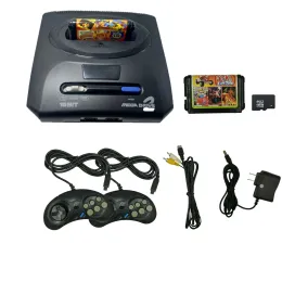 Konsollar 16 Bit Builin 528 Oyunlar AV Orijinal Sega MD2 Mini TV Video Oyunu Çift Kablolu Gamepads Oyun Konsolu Joystick