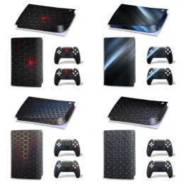 Stickers GAMEGENIXX PS5 Digital Edition Skin Sticker Geometric Lattice Vinyl Decal Cover Full Set for PS5 Console and 2 Controllers