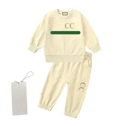 Giyim Setleri 4 Stil Stok Çocuklarında Giyim Toddler Marka Setleri Sonbahar Spor Takım Moda Erkek Kız Kızlar Sweatshirts Pants Kıyafet Ki DH59O