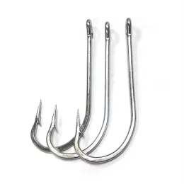 Fishhooks cn04 80pcs/lot paslanmaz çelik O'Shaughnessy Hooks deniz büyük oyun balıkçılık kancası mustad balıkçılık kancası