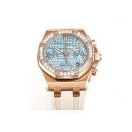 Womens luxury diamondencrusted watch designer diamond men Aps watch ap chronograph watches menwatch V6ZX superclone swiss auto mechanical movement uh 651UTP8M11