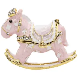 Back piccolo cavallo a dondolo per piccoli gioielli per le orecchie da orecchie di giocattolo per bambini