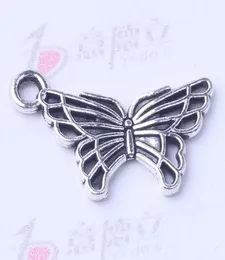 Butterfly Pendant Fit Bracelets or Necklace retro antique Silverbronze Charms DIY Jewelry 500pcslot 3006z6142573