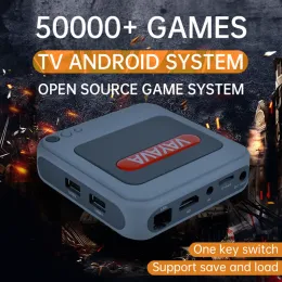 プレーヤーゲームボックスG7レトロビデオゲームコンソール4K HDテレビゲームプレーヤーPS1 PSP用の40000/11000+ゲームを備えたワイヤレスワイヤードコントローラー