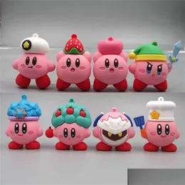 Parti iyiliği figürü Kawaii Kirby Yıldızları Farklı şekiller Pvc Model Oyuncaklar Erkek ve Kızlar Arkadaşlar veya Çocuklar İçin Doğum Günü Hediyeleri Del Dhwyy
