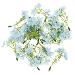 Fiori decorativi 20 pezzi Accessori per capelli Cimette di fiori artificiali Sposa Falsi plettri di ortensie