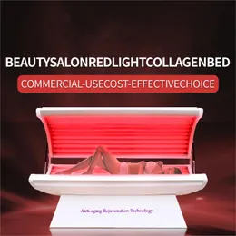 2024 PDT Bed Collagen Red Light Therapy Bed LED whitening Tanning Spa Capsule Infrared Cabin