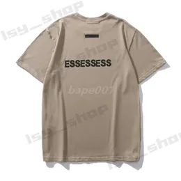 Esse Tshirt Maglietta da uomo Off White Designer T-shirt Moda estiva Simplesolid Nero Lettera Stampa Coppia Top Camicia da uomo bianca Casual Allentata Donna 336