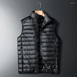 Polo da uomo 2024 Autunno e Inverno da donna Stesso stile Piumino d'anatra bianco Giacca leggera Gilet Gilet casual Coppia Co