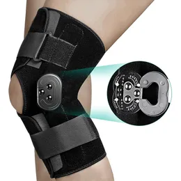 Aufklappbare Kniestütze, verstellbare Kniestütze mit seitlichen Stabilisatoren mit Feststellknöpfen für Knieschmerzen, Arthritis, ACL, PCL, Meniskusriss, 240223