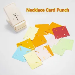 Necklaces Necklace Card Punch Durable Jewelry Display Card Holder Puncher for Bracelet Stock