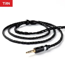 Accessories TRN T2 s 16 Core Silver Plated HIFI Upgrade Cable 3.5mm Plug 0.75MM Connector For TRN VX M10 BA5 ST1 KZ ZSX ZS10 PRO ZAX CCA C12