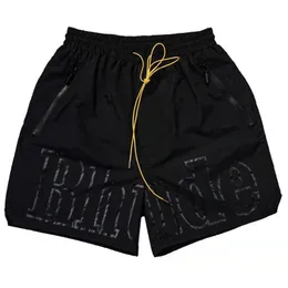 Rhude Designer Mens Shorts Rhude Shorts 5番目のショーツメンズセットトラックスーツパンツルーズと快適なファッション2024新しいデザイナーサマーメンズショーツジムショート7220