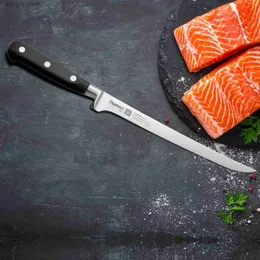 Кухонные ножи Schnesland Нож для филе Нож для рыбы Немецкая сталь X50CrMoV15 Легкие кухонные ножи Q240226