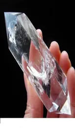 1PCS NATURAL CLEAR QUARTZ CRYSTAL DT WAND POINT Healing 017023929