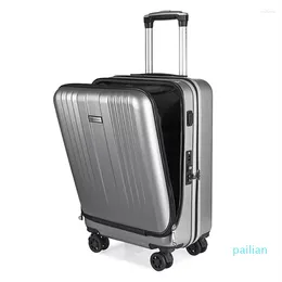 Suitcases Travel Suitcase Cabin Rolling Luggage With Laptop Bag Women Trolley Charging USB Men Upscale Business Box