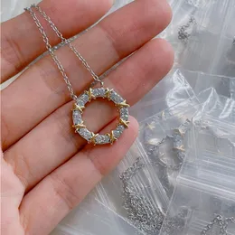 Necklace brand designer necklace luxury jewelry Necklaces Solid Colour diamond Design Necklace higher quality circle Casual classic Jewelry Day very good