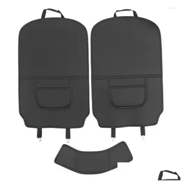 Capas de assento de carro Ers para Id.3 Back Er Criança Anti Kick Pad Proteção À Prova D 'Água Proteção à Prova de Poeira Protetor de Cadeira de Lama Drop Delivery Automóveis Otp4A