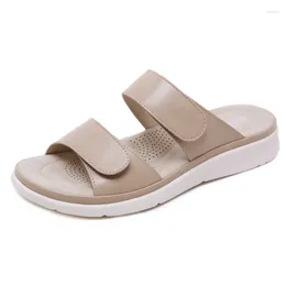 Slippers Women Summer Thick Platform Sandals Outdoor Beach Slides Flip Flops Pattern Soft Sole Shoes Plus Soze 41 Zapatillas