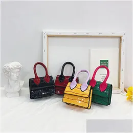 Purse Sweet Princess Accessories Childrens Messenger Girls Korean Fashion Stone Pattern Handbag Wholesale Candy Bags For Children Dr Dhdln