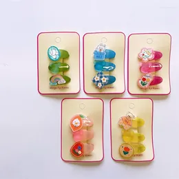 Hair Clips Duckbill Clip Clear Jelly Baby Girl Pins Barrette Accessories