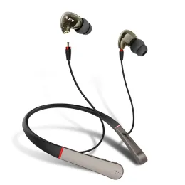 Headphones UNCJC HIFI Bluetooth Headphone Neckband Wireless Earphone Dual Drivers Earbuds Noise Isolation Earpiece Deep Bass