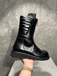 2024ss High Top-Qualität aus echtem Leder, individuelle Plateau-Qualitätsstiefel, Archiv-Plateausohle, exklusive Botas