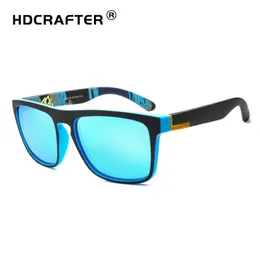 Big Size Polarized Sunglasses For Men 56mm D731 Square Sun glasses UV400 Resin Glasses Hdcrafter Sport Driving Eyewear With Case158U