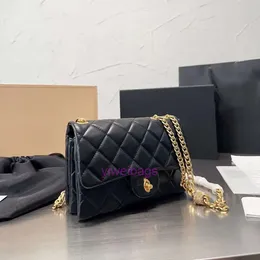 designer torba CF klapa torebka na ramię Crossbody Chaneles skórzany złoty ton metalowy łańcuch Regulowany złotą kulę Gabrielle Quilded Women Sling Body Bor Bag Mini