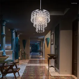 Chandeliers Modern Small Crystal Chandelier AC110-260 Lustre Indoor Light Hanging Lamp Led For Corridor Aisle Staircase