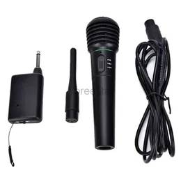 Microphones Wireless Microphone Wired Microphone 2-in-1 for Karaoke Bluetooth Speaker Audio Amplifier Metal Mesh Head Handheld Dynamic MIC 240226