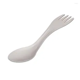 ملاعق 6.49 '' Titanium Spoon Spoon Forkware Sloy Ultralight Pure Spork