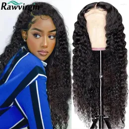 Curly 13x4 Lace Front Wigs For Black Women Pre Plucked Brazilian Virgin Human Hair Long Hd Transparent Frontal