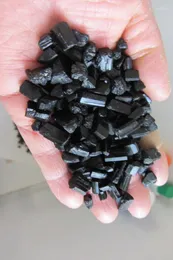 Dekorativa figurer 450g Natural Black Tourmaline Crystal Rough Stone Rock Mineral Prov