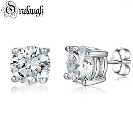 Stud Earrings Onelaugh 925 Sterling Silver Diamond For Women Total 1 0Ct D Color GRA Mossanite Gem Wedding Jewelery Gift2569