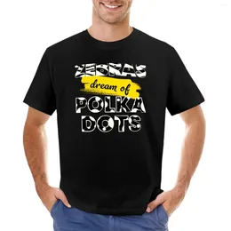 Herrtankstoppar zebror dröm om polka prickar (mörk version) t-shirt svett skjortor snabb torkning skjorta blus män