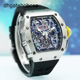 Richarmills Watches Mechanical Watch Miller Mens 1103 Automatic Hollow Out Clock Swiss World World RM1103 Titanium Metal Com Frj