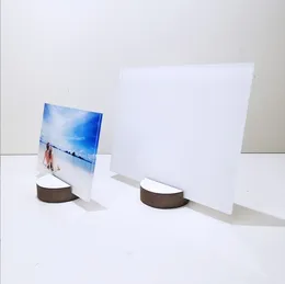 DIY Photo Frame Sublimation Blank Board 10inch Heat Transfer Acrylic Wooden Photos Frames Home Decoration Express