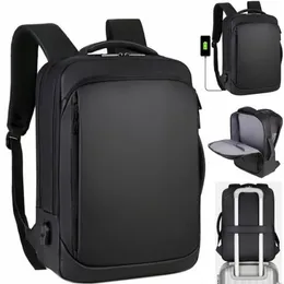 Duffel Bags Laptop Ryggsäck Herr Business Notebook Waterproof Back Pack USB Laddningspåse Travel Bagpack Anti Theft2584