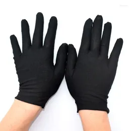 Cycling Gloves 1Pairs Black Inspection Cotton Work Ceremonial Male Female Serving Waiters Drivers Jewelry