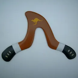 Ausrüstung Neue Handgemachte Holz Bumerang Sport Werfen und Fangen Fliegende Scheibe für Spiele Im Freien Rasen Spielzeug Drop Shipping