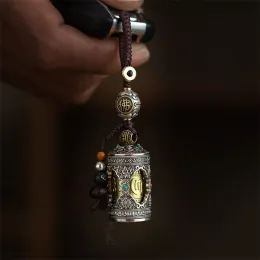 Halsband sex karaktär Great Bright Mantra Rotating Warp Cylinder Pendant Car Keychain for Men Women smycken Tassel Budda Pärlor Tillbehör