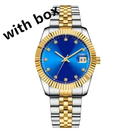 Zegarki mechaniczne 126300 Męskie Zegarek Designer Vintage Datejust Gold Index Dial Orologi Lusso 36/41 mm EW Factory Luksusowy zegarek 28/11 mm Style SB013 B4