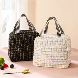 Lunchbox Thermal Bag Women Men Bento Storage Insulated Lunch Bag Portable Cooler Picnic Insulation Bags Necessary Work Handbag