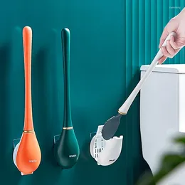 Zestaw akcesoriów do kąpieli domowy szczotka toaletowa sanitarna deszcz rożna czyszczenie bezziemienia na ścianę silikonowy długi uchwyt