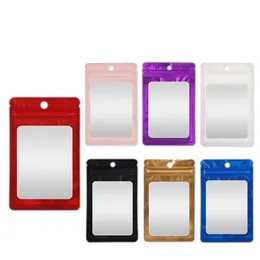 20*12cm 18*10cm Clear + aluminum Plastic OPP Retail packaging package pouch bag for mobile Cell phone Cable Case accessories