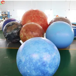 Hurtownia 3MD (10 stóp) z dmuchawą na świeżym powietrzu Układ słoneczny LED Układ Słoneczny Nine Planet Inflatible Balloon na sprzedaż