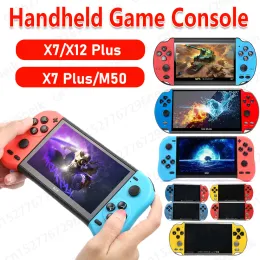 Gracze x7/ x12 plus/ x7 plus przenośna konsola audio gier wideo konsola ekranowa HD Retro Handheld Player Buildin 10000 Games