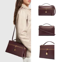 Luxurys Handbag Black Loro Piano Tote Designer Bag Extra Bocket Pochette Leather Leather Coot Counter Counter Counter Counter Womens Mens Crossbod