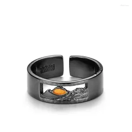 Klusterringar som säljer modet trendiga retro Men's Sunrise Open Ring Gift TJ-830